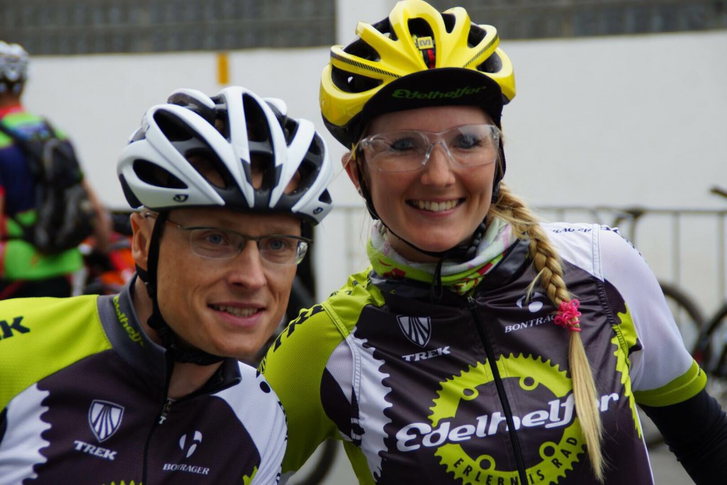 Sascha und Kim vor dem Startschuss in Sundern